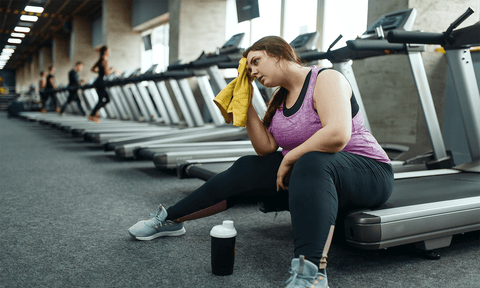 Erschöpft vom Training