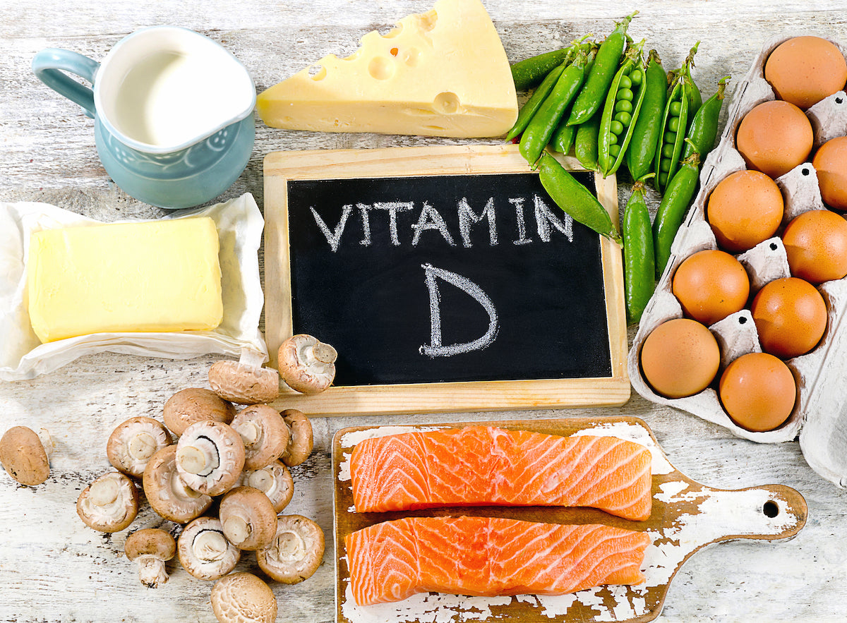 Vitamin-D-Wirkung: Auswahl an Lebensmittel, die Vitamin D enthalten