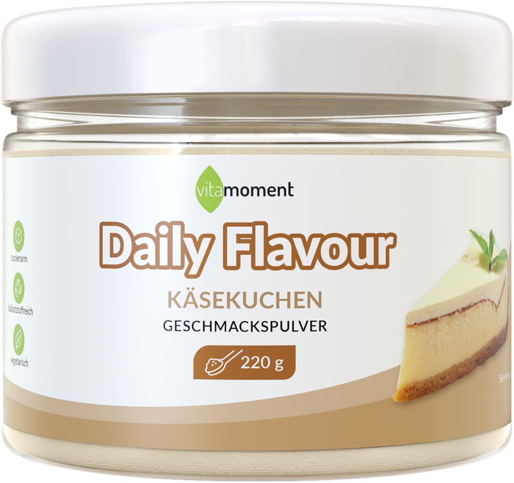 Daily Flavour Geschmackspulver (Club) - Käsekuchen - VitaMoment Produkt