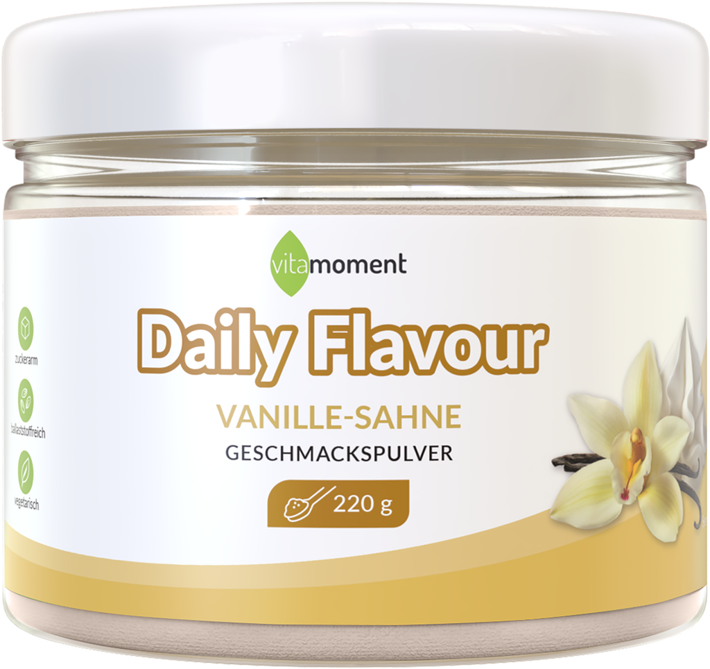 Daily Flavour Geschmackspulver (Club) - Vanille-Sahne - VitaMoment Produkt