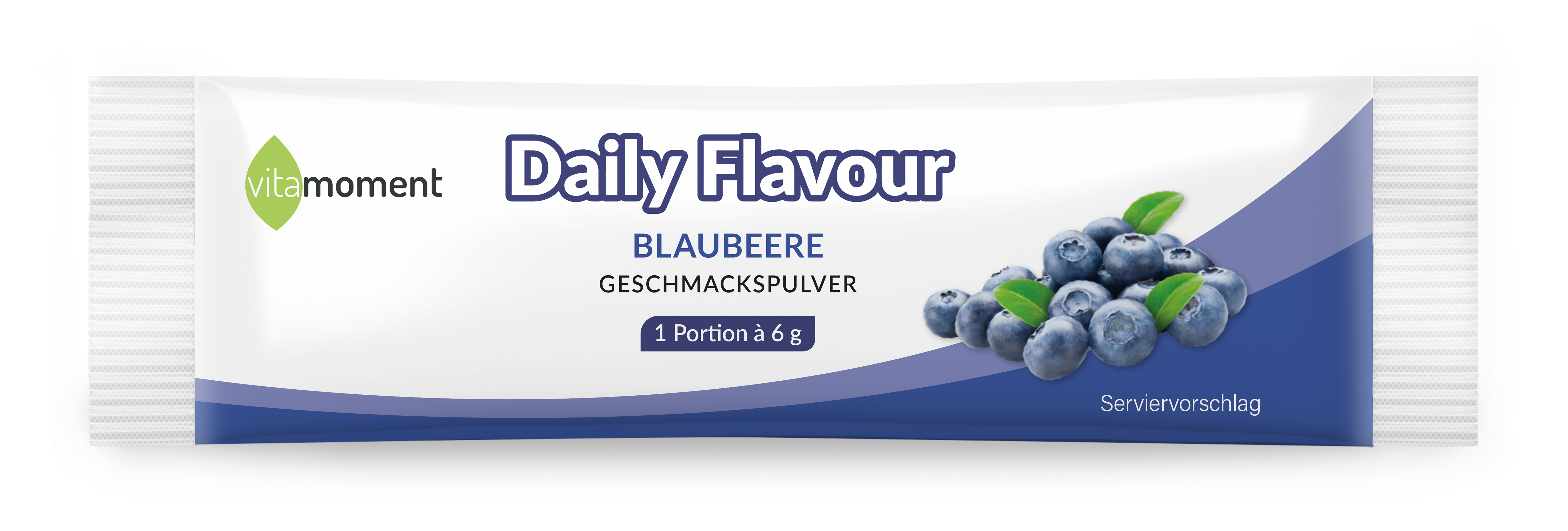Daily Flavour Geschmackspulver - Blaubeer, 6g (Probe) - VitaMoment Produkt