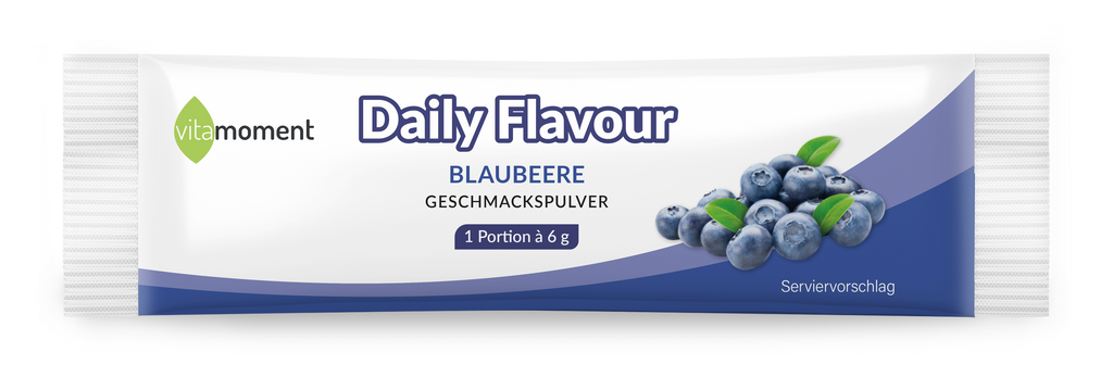 Daily Flavour Geschmackspulver - Blaubeer, 6g (Probe) - VitaMoment Produkt