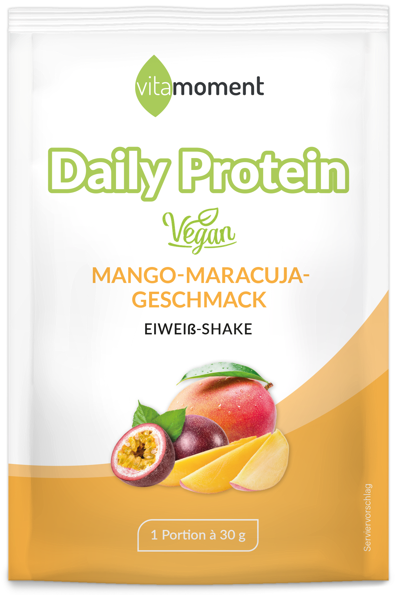 Daily Protein Vegan Probe - Mango-Maracuja - VitaMoment Produkt