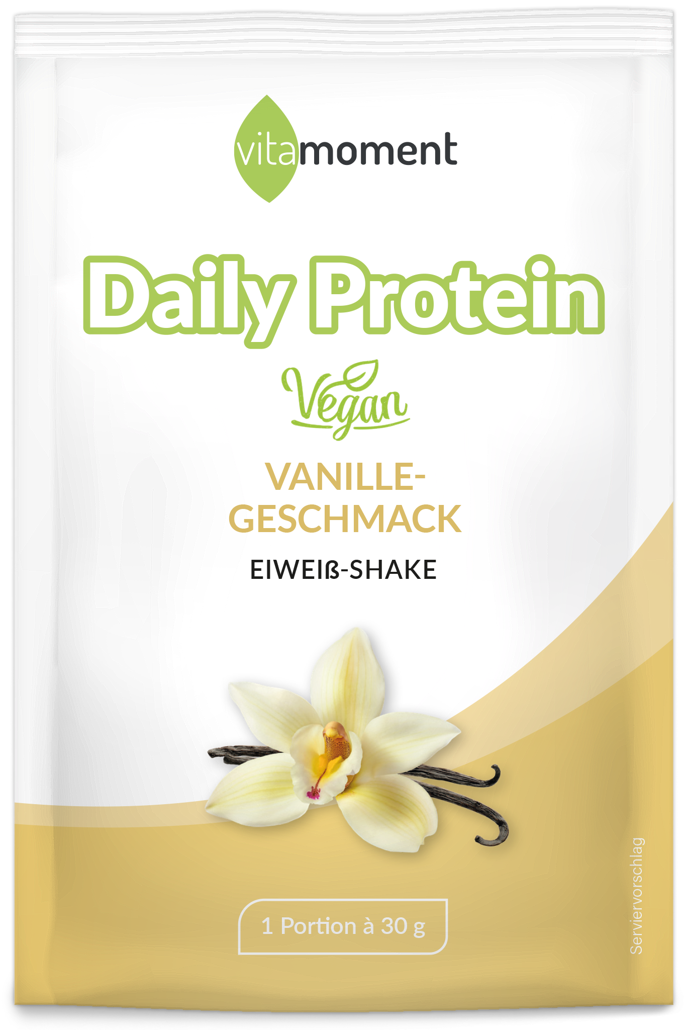 Daily Protein Shake Vegan - Vanille, 30g (Probe) - VitaMoment Produkt
