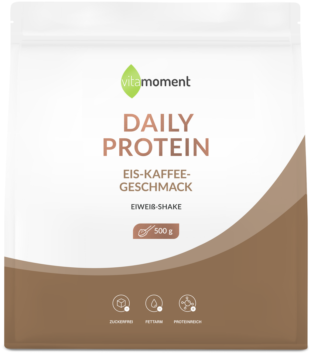 Daily Protein Shake - Eis-Kaffee, 500g - VitaMoment Produkt