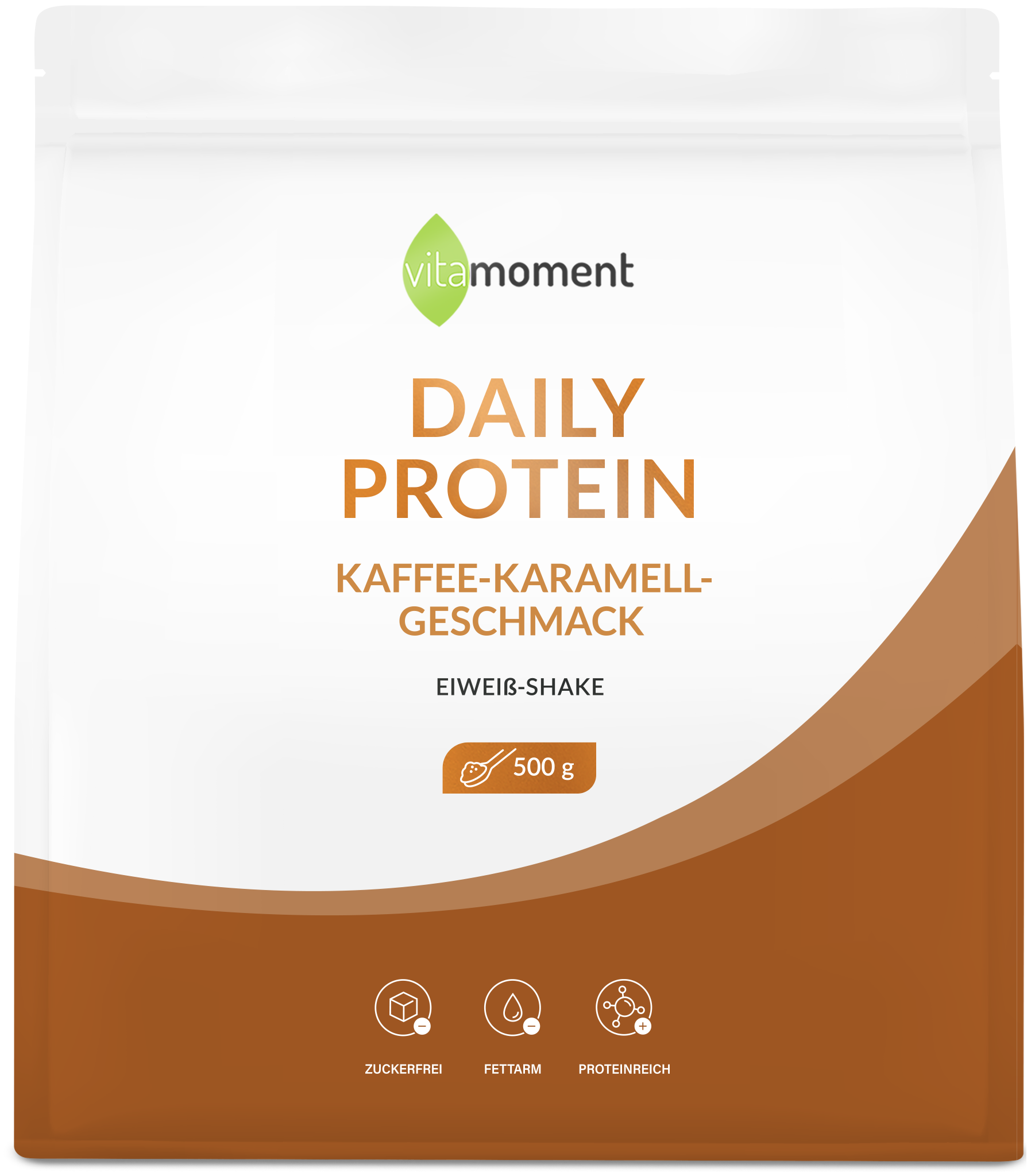 Daily Protein Shake - Kaffee-Karamell, 500g - VitaMoment Produkt