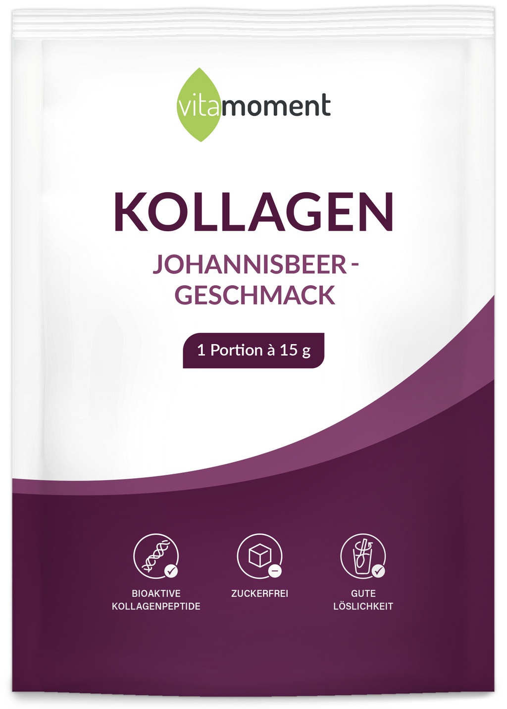 Kollagen Probe - Johannisbeere - VitaMoment Produkt