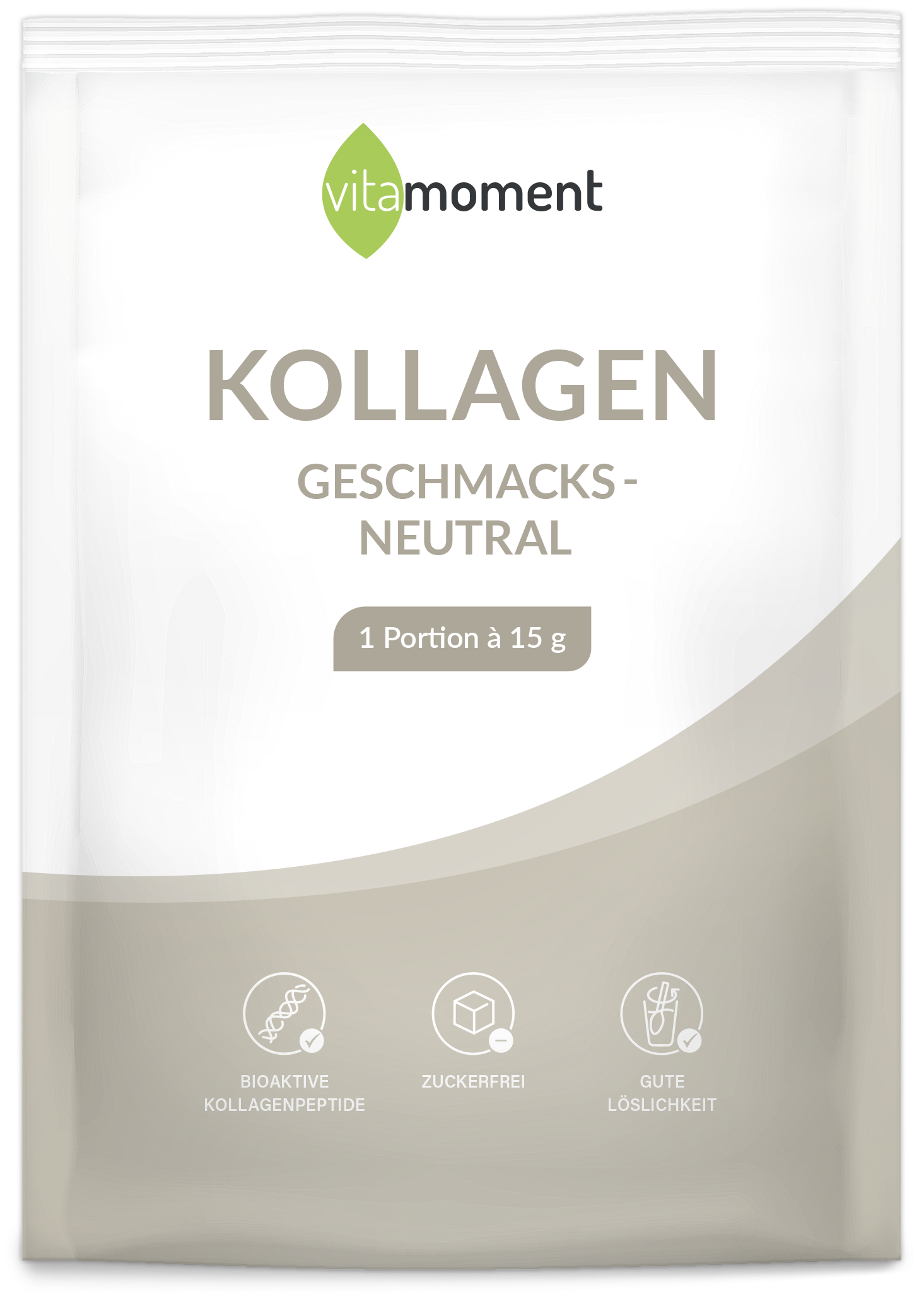 Kollagen - Neutral, 15g (Probe) - VitaMoment Produkt